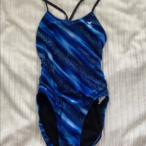 🏊🏼‍♀️Blue Tiedye TYR swimsuit